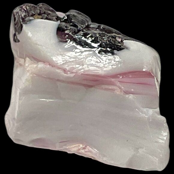 Amethyst‎ Pink Milk Glass Art Glass Cullet Glowing Manganese Slag Glass #5GL22 - Picture 5 of 7